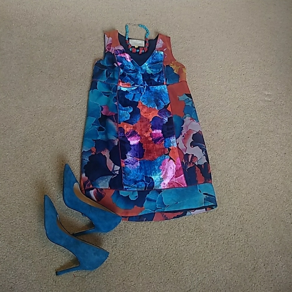 Floral/Velvet Leifsdottir Dress